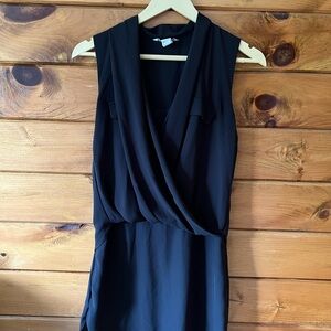 H&M Blue Sleeveless Cowl Neck Sheath Dress